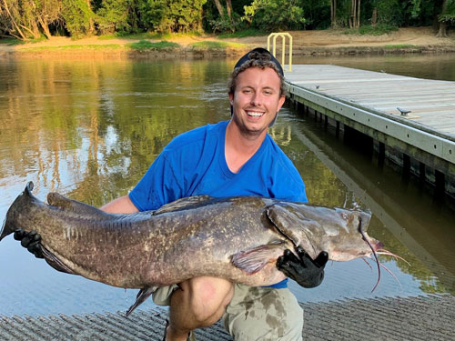 North Carolina state record 78-pound, 14-ounce flathead catfish