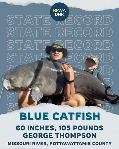 Iowa State Record Blue Catfish